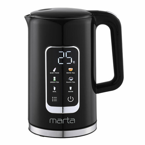 MARTA MT-KT4649A черный чайник металлический 187800₽