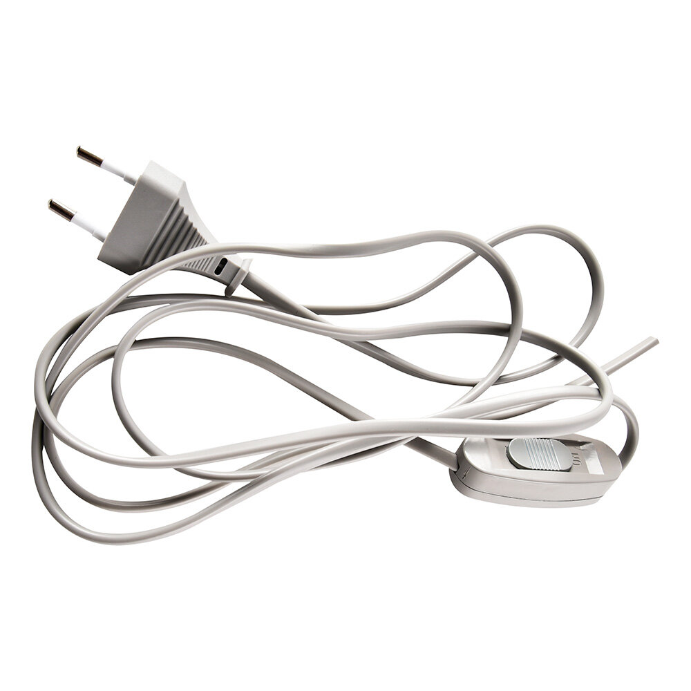 Сетевой шнур с выключателем 230V 19м серый KF-HK-1-2