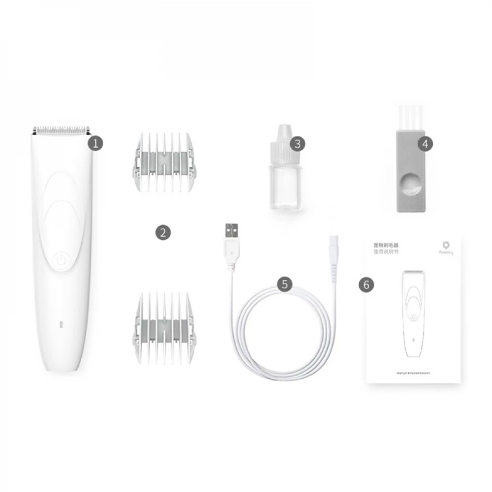 Картинки Машинка для стрижки животных Xiaomi Pawbby MG-HC001/MG-HC001A, white