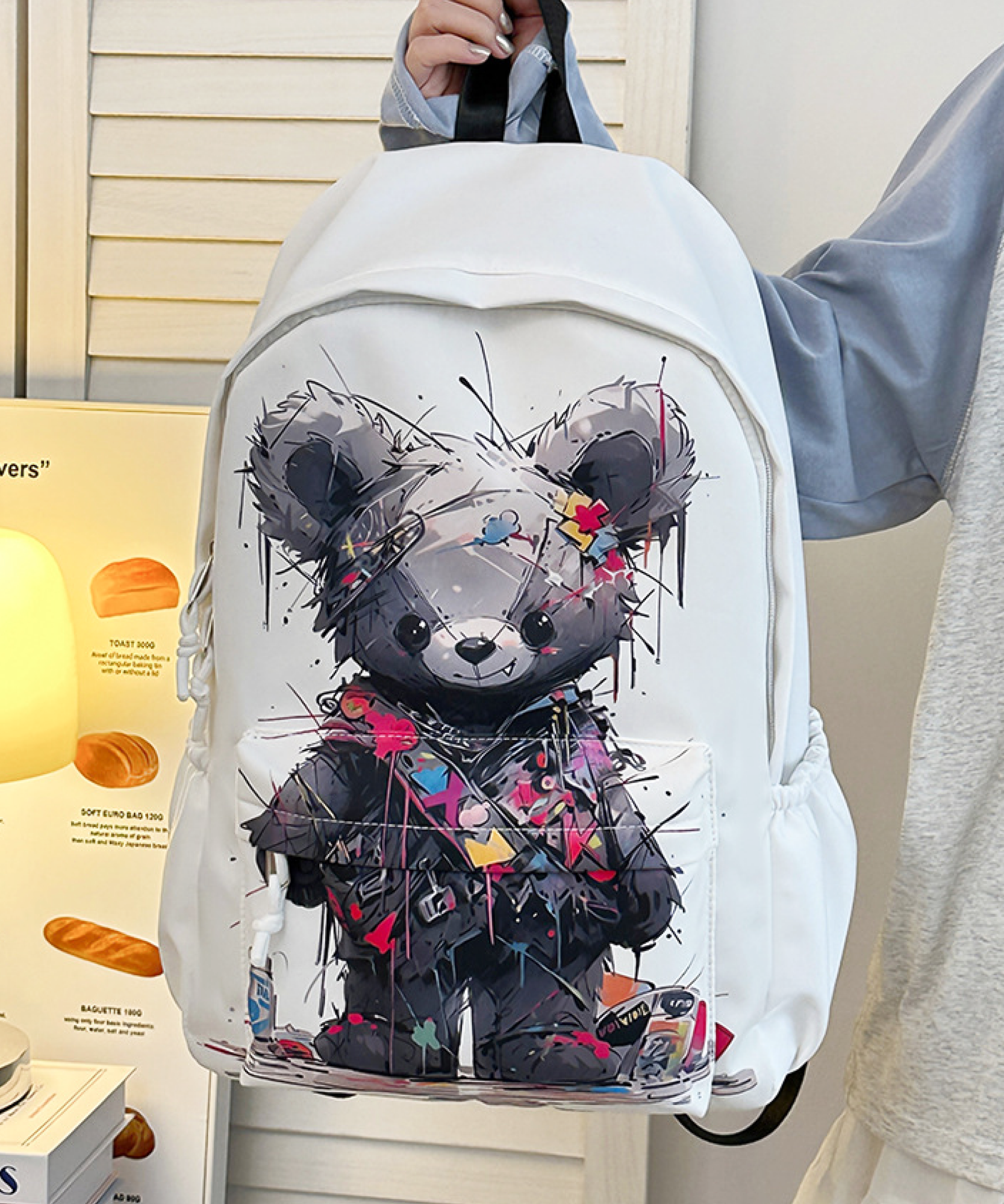 фото Рюкзак подростковый Черный кот