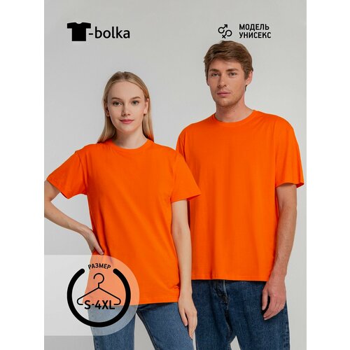 фото Футболка t-bolka, размер 48/50, оранжевый