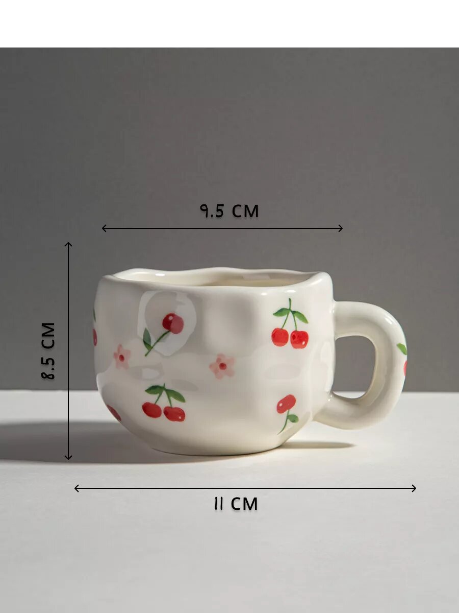 Чайная пара Тепло в руках, ручная работа, керамика, цвет Апеннинский Красный — фото 1