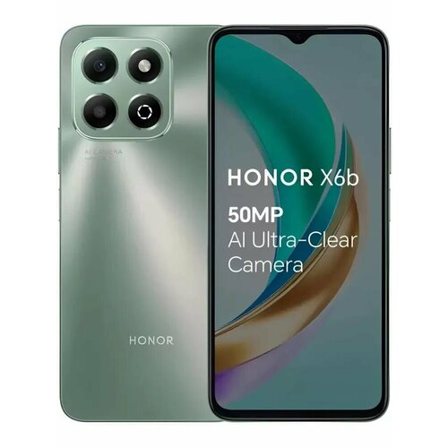 Смартфон Honor X6b 128Гб зеленый 14990₽