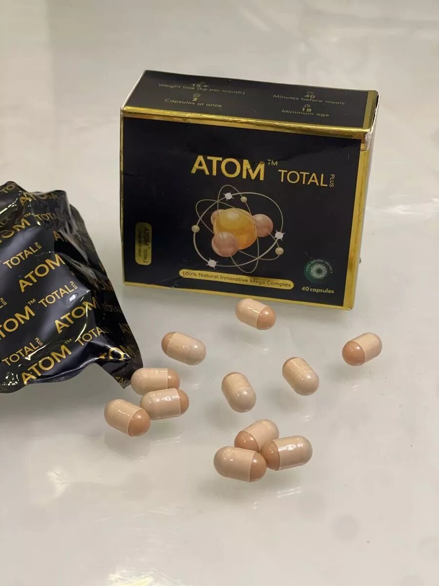 Гомеопатические Препараты Для Похудения Капсулы для похудения ATOM Total plus