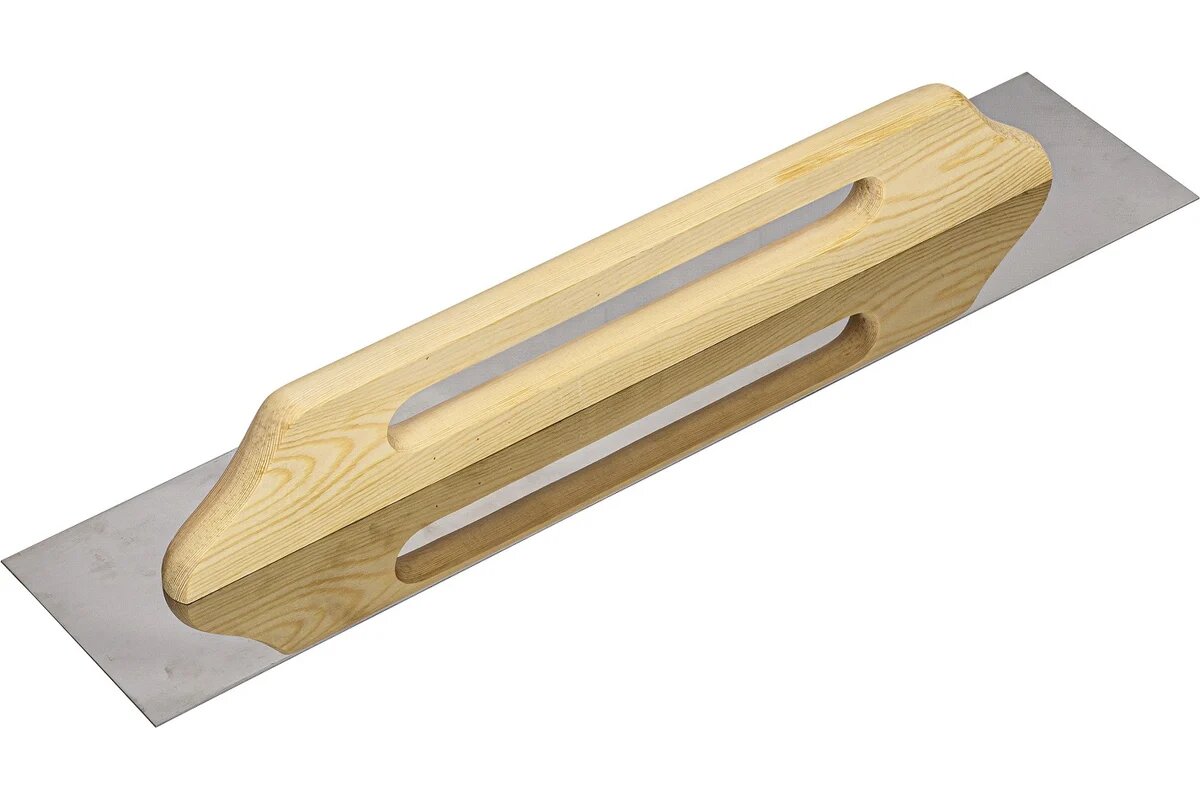 РемоКолор Гладилка прямая нержавеющая сталь рукоятка из сосны 130x600мм (шт.) 27-0-600