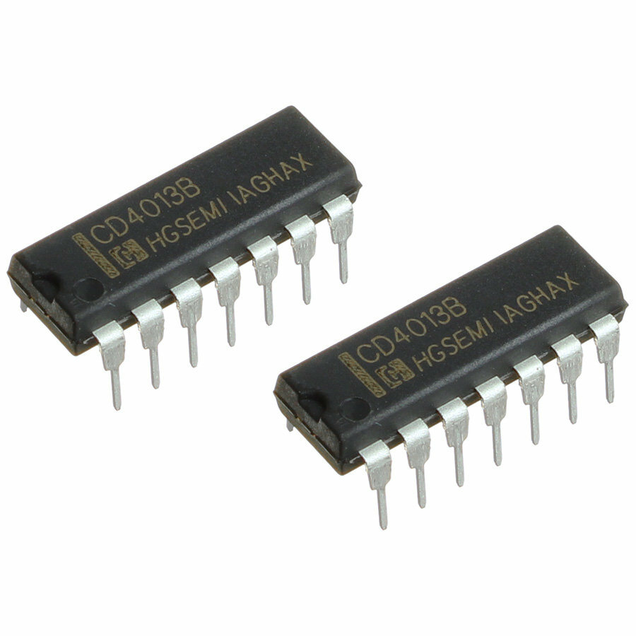 Микросхема 4013BE (ТМ2) DIP14 HGSEMI (упаковка 2шт)
