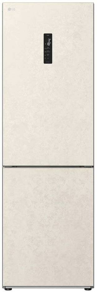 Холодильник LG GC-B459AEMW двухкамерный, No Frost, объем 377 л, бежевый
