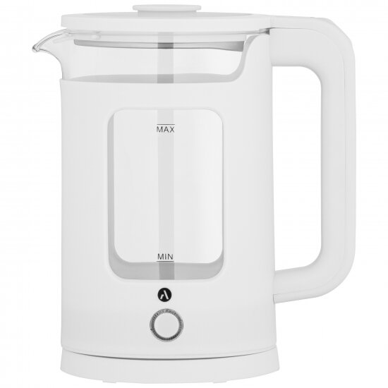 Электрочайник Ardesto EKL-T31GW 1,5л, 1500Вт, стекло+пластик, белый