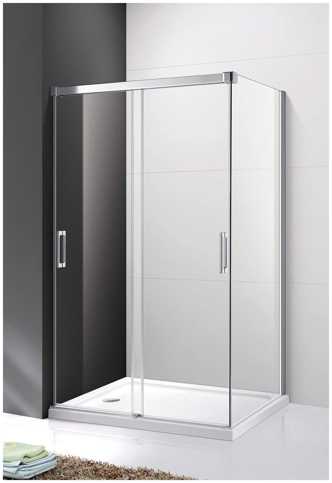 Душевой уголок CEZARES TANDEM-SOFT-AH-2-120/100-P-Cr-L