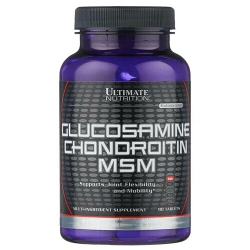 Добавка для суставов и связок глюкозамин хонроитин мсм ULTIMATE Glucosamine & Chondroitin & MSM 90 tabs