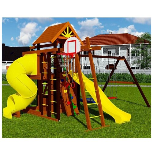 Игровой комплекс Markvel Марк Турбо 3 (спортивно-игровая площадка для дачи и улицы)