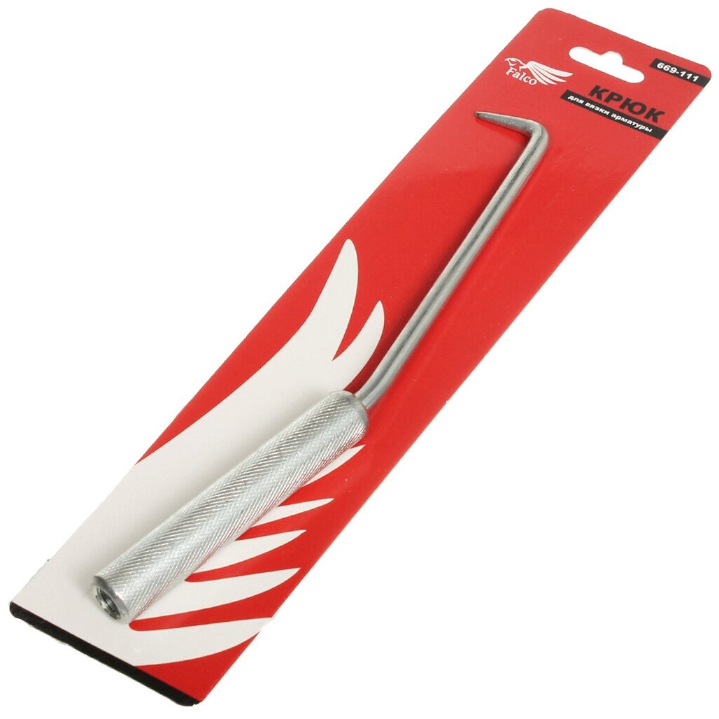 Крюк для вязки арматуры Falco, Рокот 669-111 с металлической ручкой