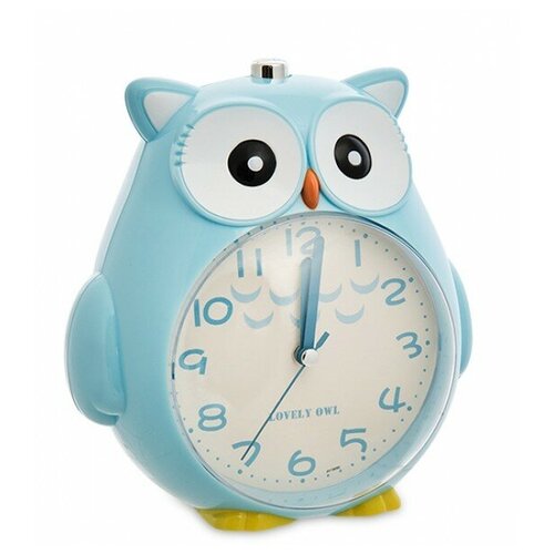 Часы-будильник Голубая сова