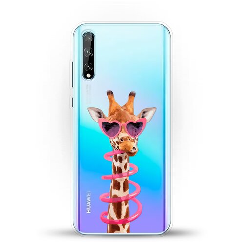 фото Силиконовый чехол жираф на huawei y8p andy & paul