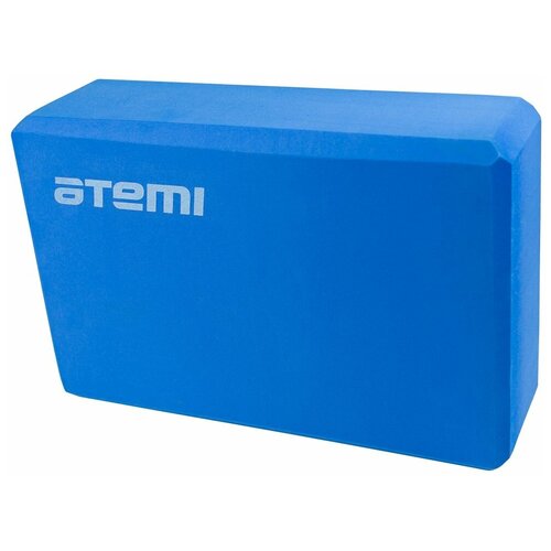 Блок для йоги Atemi, AYB01BE, 225х145х75, голубой