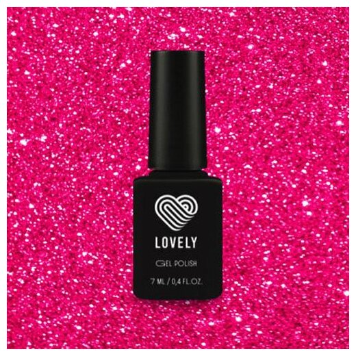 Гель-лак со светоотражающими частицами Lovely, оттенок драконьего фрукта JUICY PITAYA, 7 ml