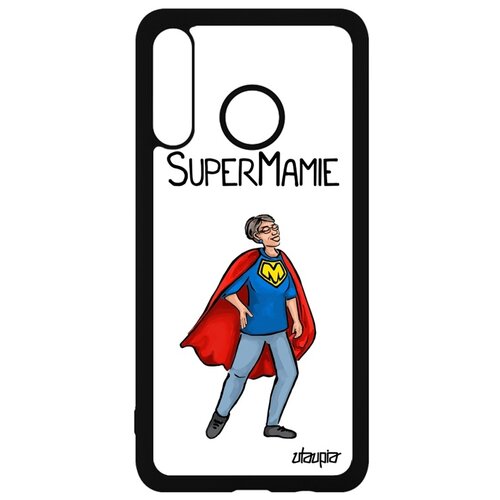 фото Чехол для смартфона huawei p30 lite, "супербабуля" юмор бабуля utaupia