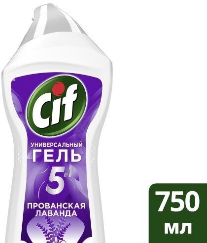 Cif чистящий гель для всех поверхностей прованская лаванда 750 мл - фотография № 6