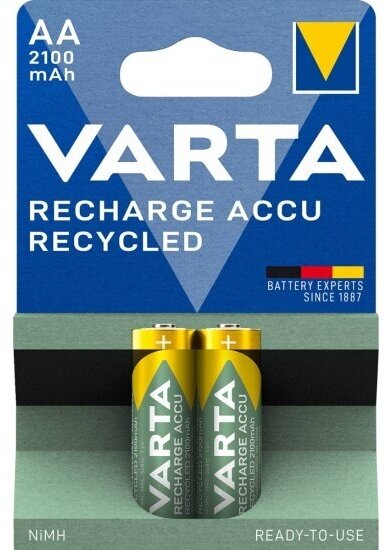 Аккумулятор Varta LR6 AA 2100 mAh R2U (уп 2 шт)