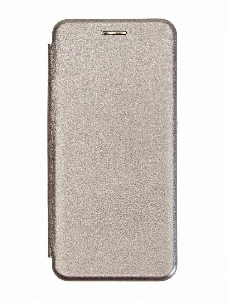 Чехол-книжка с магнитом для Xiaomi Redmi 8A (темно-серый)