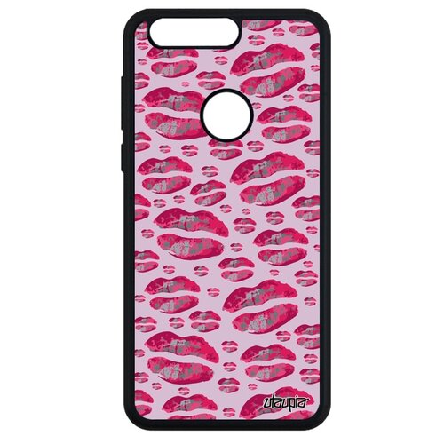 фото Чехол на мобильный honor 8, "губы" гламур поцелуй utaupia