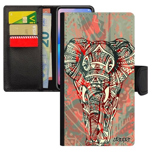 фото Чехол-книжка на мобильный galaxy s10e, "слон" древний африканский utaupia