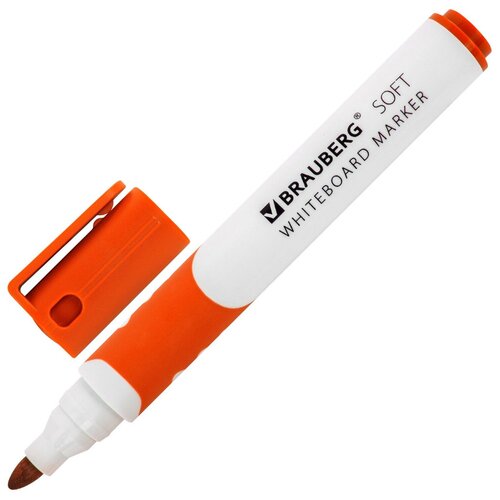 Маркер Brauberg Soft 5mm Orange 152108 маркер brauberg soft 5mm orange 152108