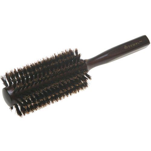 Брашинг DEWAL деревянный, натуральная щетина, темный, d22/54 мм брашинг для волос dewal professional темный brt1216 1 шт