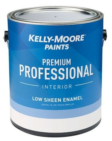 Профессиональная интерьерная краска для стен и потолков Kelly-Moore Premium Professional Interior ультраматовая белая 3,78 л