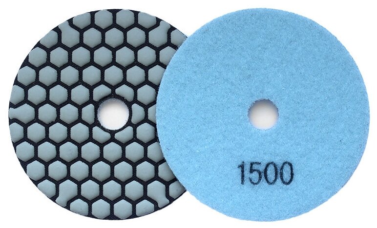 Алмазный гибкий шлифовальный круг для сухой полировки (черепашка) АГШК 100 мм Р1500