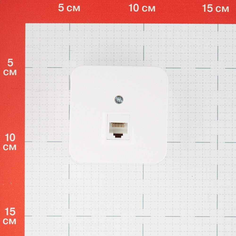 Розетка компьютерная RJ45 BLANCA, открытый монтаж, молочный,, SCHNEIDER ELECTRIC BLNIA045002 (1 шт.) - фотография № 8