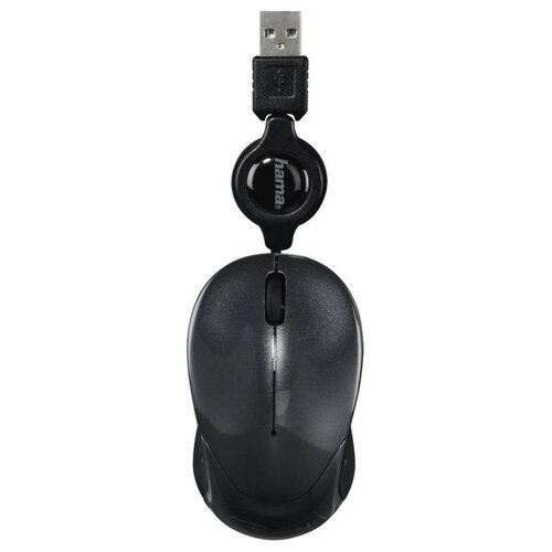 Мышь Hama Pesaro черный оптическая (1200dpi) USB (3but)