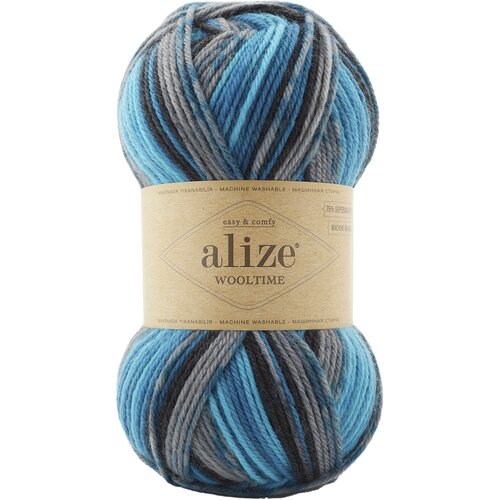 пряжа alize superwash comfort socks 5 шт в упак цвет 2696 alize superwash comf socks 2696 Пряжа Alize Wooltime (Ализе Вултайм) - 11017, 100 г / 200 м (75% шерсть, 25% полиамид) - 1 шт