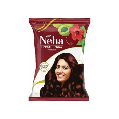 Натуральная коричневая хна для волос ( Brow Henna Neha) 15г