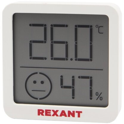 Метеостанция домашняя погодная комнатная REXANT термометр датчик влажности