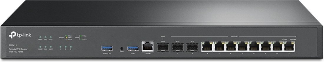 TP-Link ER8411 VPN-маршрутизатор Omada с портами 10 Гбит/с