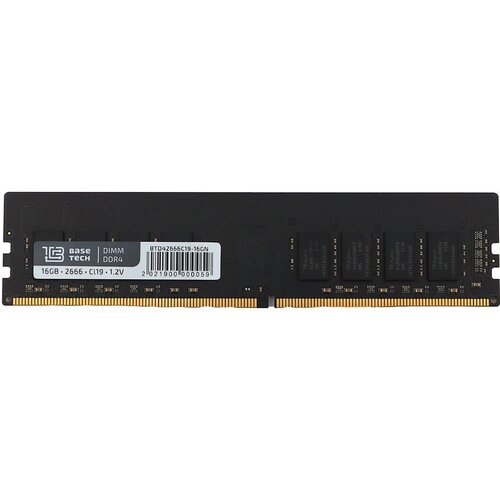 Память DDR4 DIMM 16Gb 2666MHz BaseTech BTD42666C19-16GN 370000₽