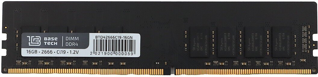 Память DDR4 DIMM 16Gb 2666MHz BaseTech (BTD42666C19-16GN)