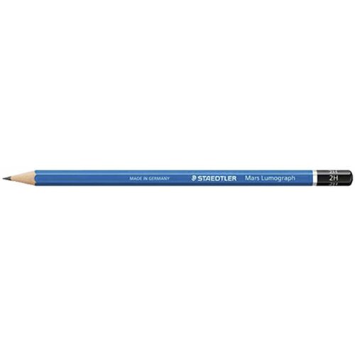 Карандаш чернографитовый Staedtler Mars Lumograph 100 2H карандаш чернографитный staedtler премиум германия 1 шт mars lumograph 5h без резинки грифель 2 мм 100 5h