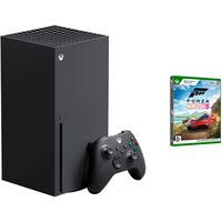 Игровая приставка Microsoft Xbox Series X 1000 ГБ SSD, черный + Forza Horizon 5