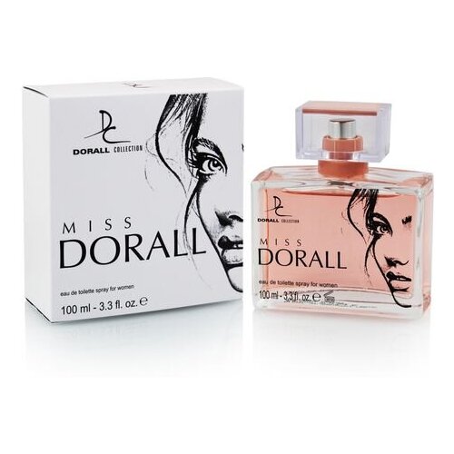 Женская туалетная вода DORALL COLLECTION MISS DORALL, 100 мл мужская туалетная вода dorall collection entice play 100 мл