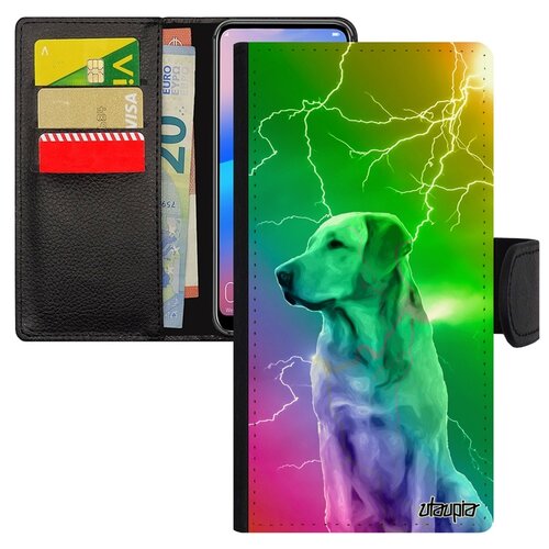 фото Чехол книжка на мобильный galaxy s7 edge, "лабрадор" компаньон собачий utaupia