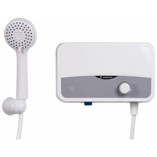 Водонагреватель ARISTON Aures S 35 SH PL проточный 35кВт душ серебристый 3520016 692000₽