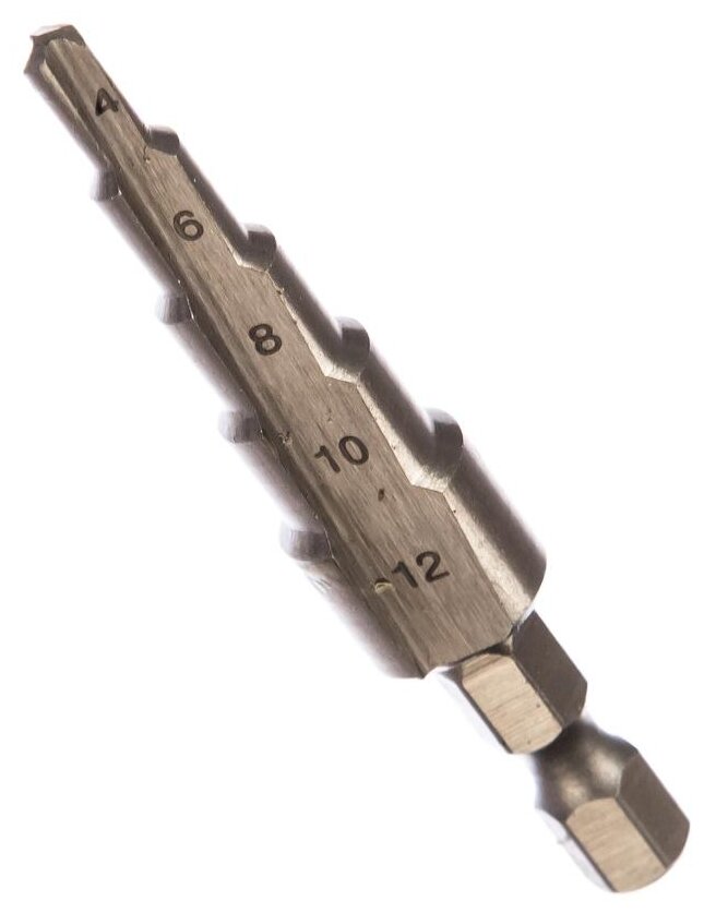 STAYER Сверло ступенчатое по металлу (4-12 мм; 5 ступеней; 65 мм) STAYER 29660-4-12-5