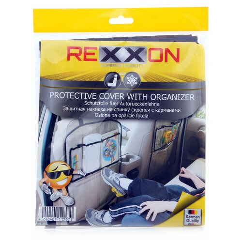 Накидка Rexxon Защитная накидка на сиденье с карманами, прозрачный