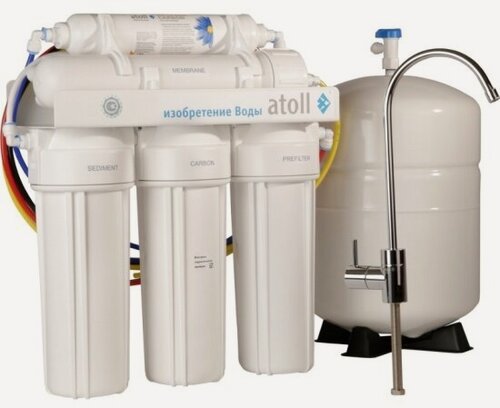 Изображение товара Система обратного осмоса Atoll A-550 (Патриот), 5 ступеней очистки, 120 л/сутки (Россия)