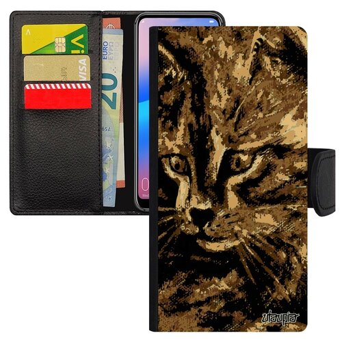 фото Чехол-книжка на мобильный huawei p20 pro оригинальный дизайн котенок кот зверь utaupia