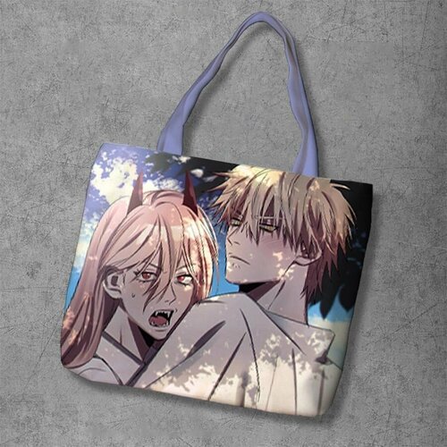 фото Сумка шоппер anime dakimakura, фактура рельефная, мультиколор