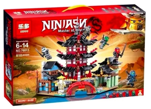 Конструктор Ninja, Ниндзя, Храм ниндзя, 810 деталей, 76013