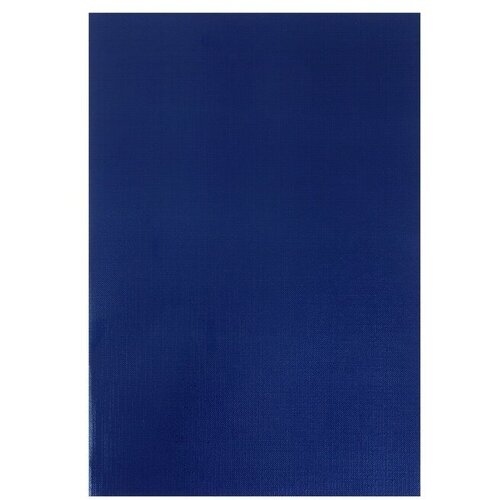 Тетрадь А4, 96 листов в клетку Синяя. METALLIC, обложка бумвинил